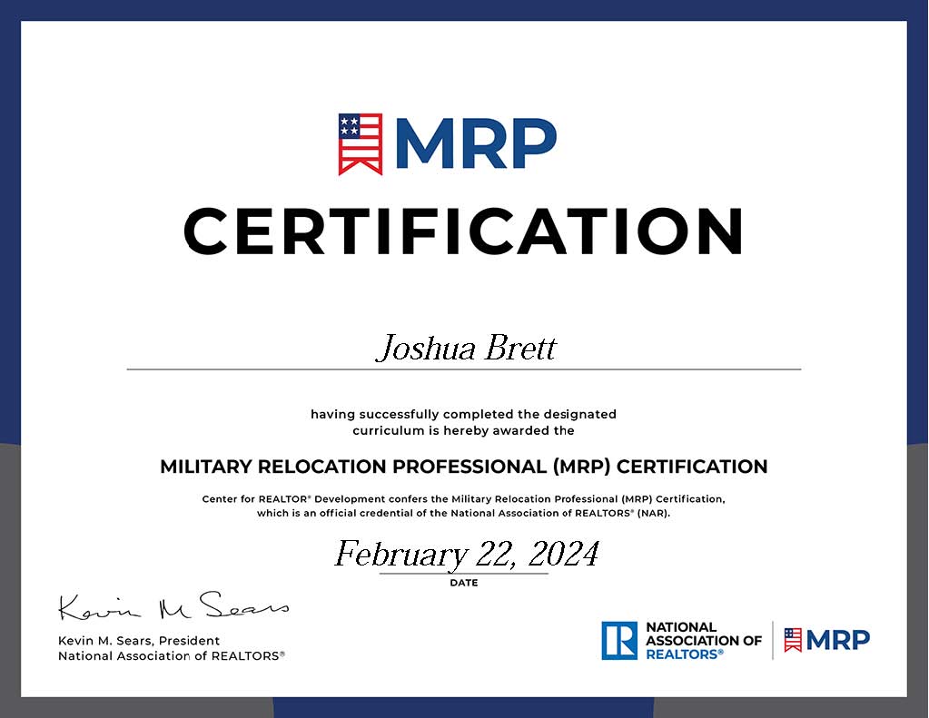Realtor Military Relocation Professional Certificate