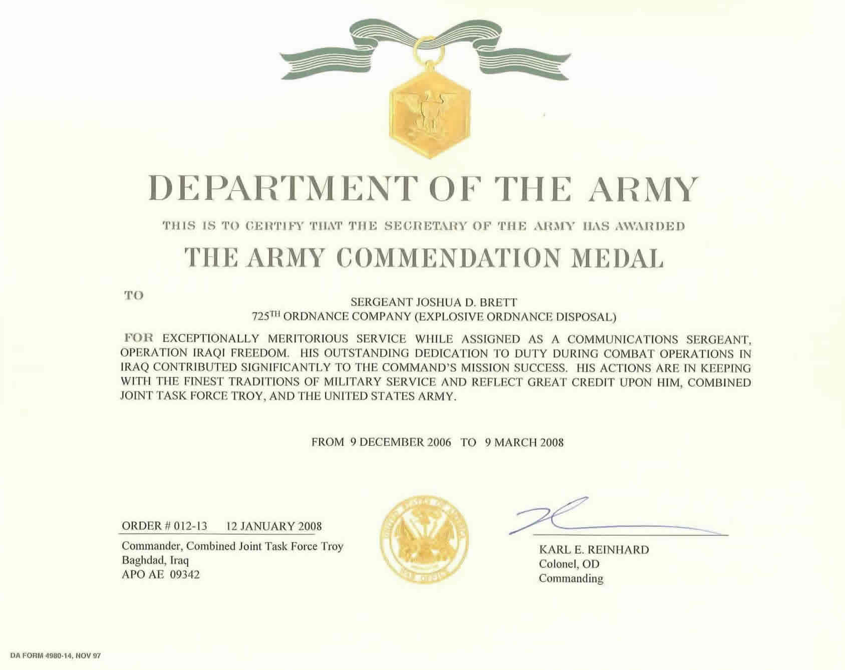 Army Commendation Medal 2