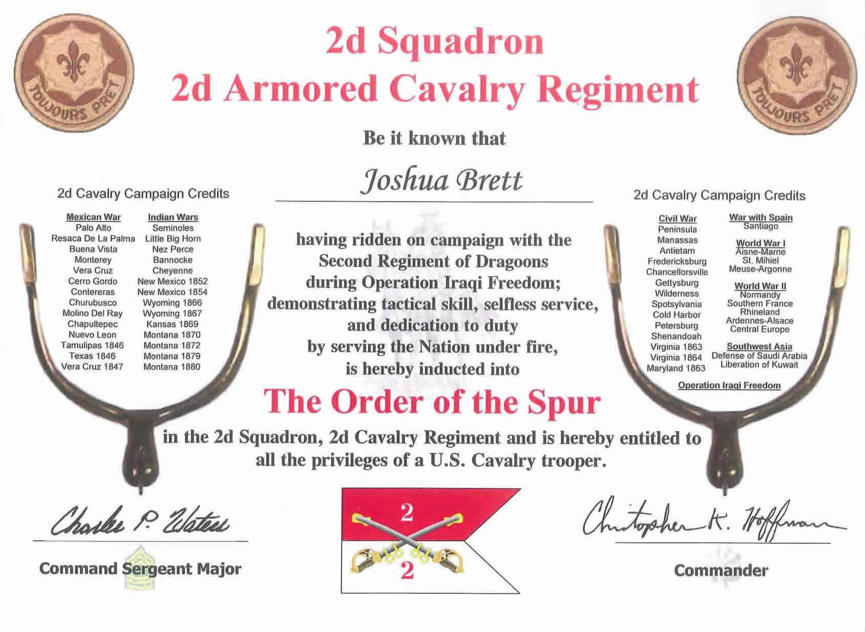 The Order of the Spur