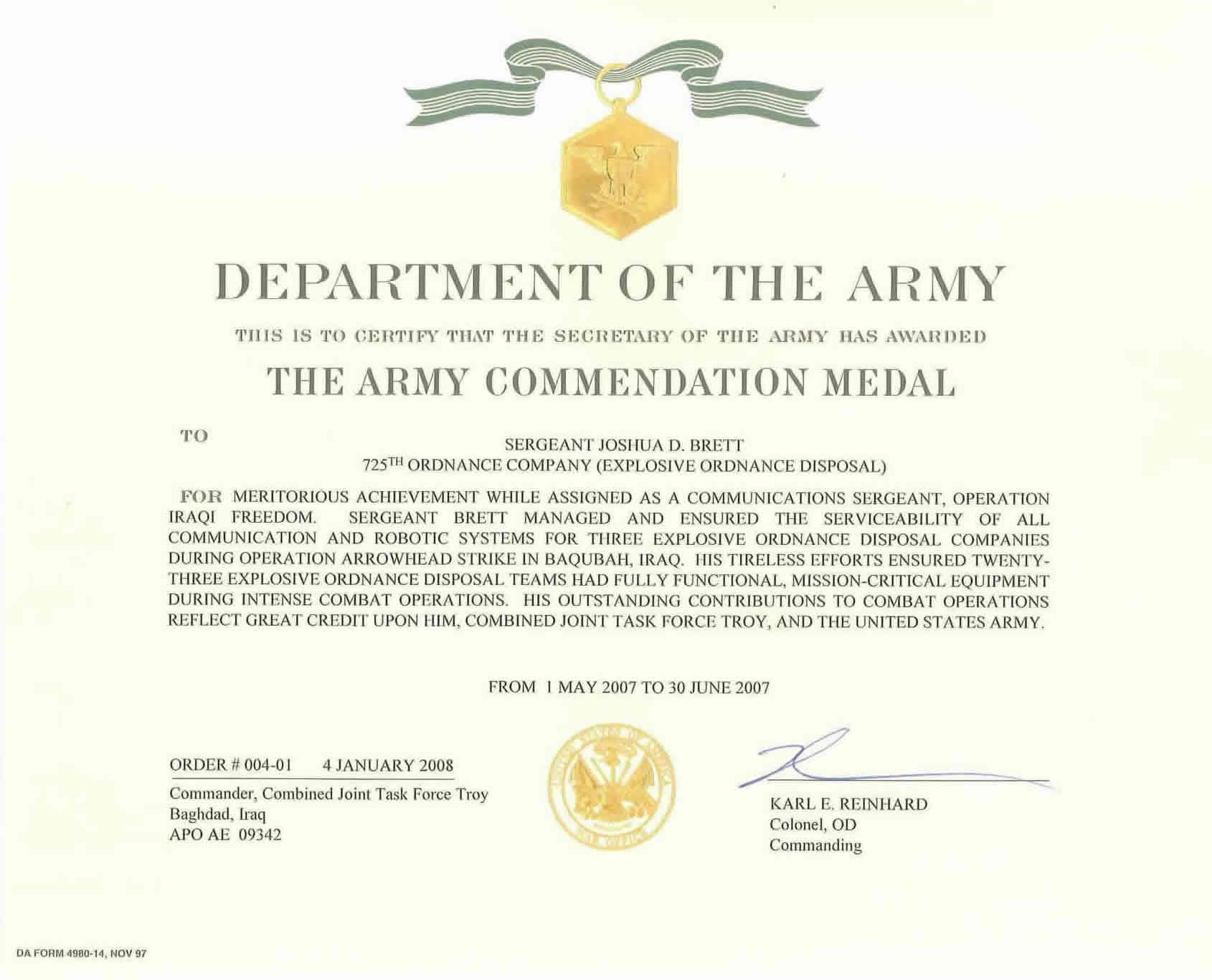 Army Commendation Medal 1